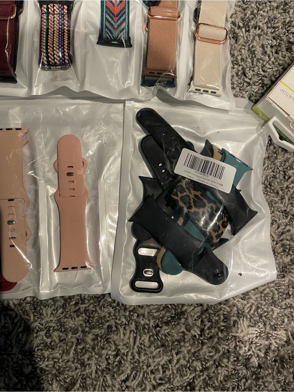 Apple Watch Band Lot! Silicone and Woven Apple Watch Bands - Multicolor - Picture 3 of 4
